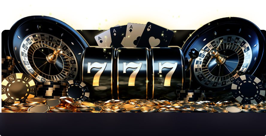 Dealer live casino memimpin permainan kartu dengan latar cahaya ambient